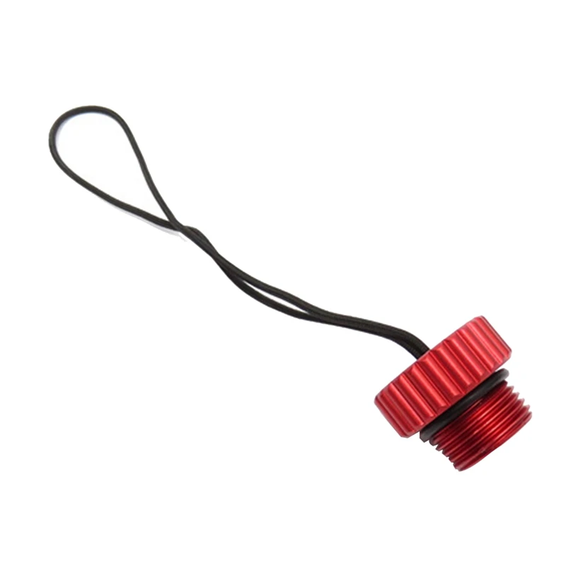 

2X Scuba Diving DIN Tank Valve Threaded Cover 5/8-14NPS Dust Cap Dust Plug Protector Tank Regulator Protection Cover Red