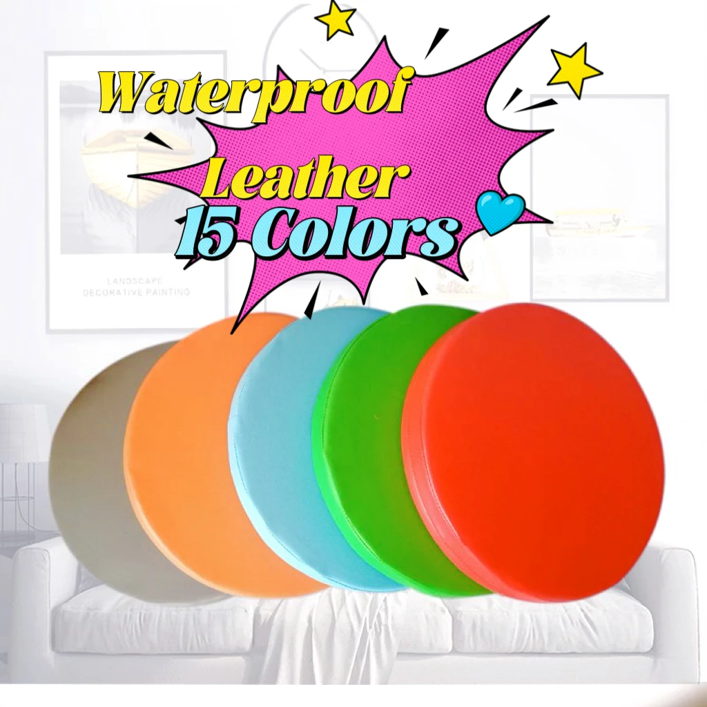 30cm Memory Foam Seat Cushion Waterproof Anti-Slip Soft Solid Round Floor Seat For Outdoor Bistro Stool Patio Home Dining 방석 2
