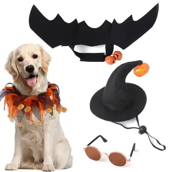 Cat Costumes For Halloween Cat Photo Accessories 4 Pcs Cat Attractive Costume Dog Costume Set For Halloween Party Daily Wear 1