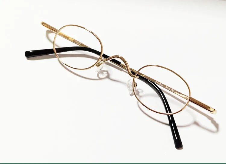 Yujo Women's Full Rim Oval Round Alloy Reading Glasses 14126 Image 11