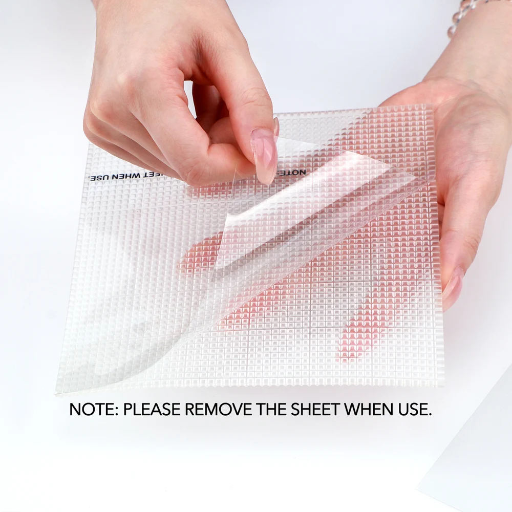 Low Tack Sticky Mat with Grid Clear Photopolymer Craft for Stamping Stenciling Ink Blending Positioning Designs