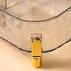 Plastic Transparent Makeup Storage Box Dormitory Finishing Shelf Cosmetics Skin Care Dressing Table Desktop Stationery Box 4