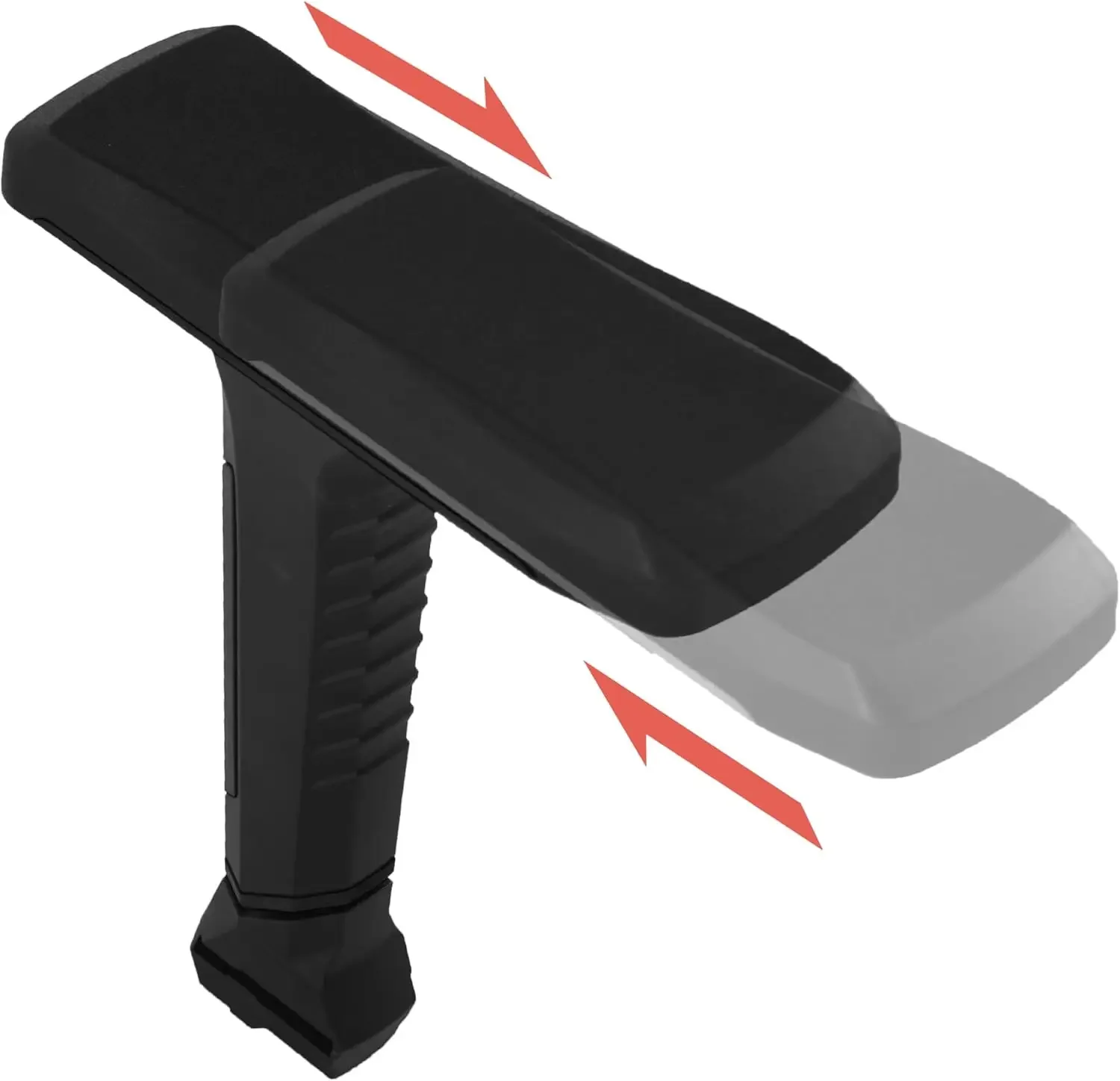 Height Adjustable Chair Armrest Pair, Gaming Boss Chair Arms Set Replacement 4D (Black)