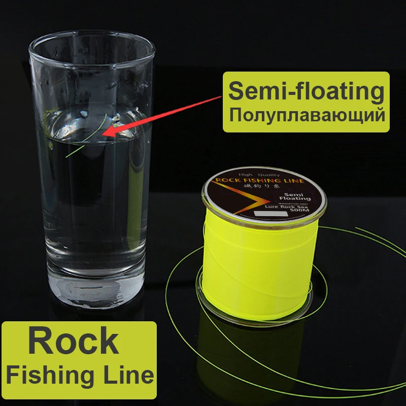 500m Semi-floating Rock Fishing Line High Quality Wear Resistant Nylon Line  Resistance Stretchable Sea Pole Equipment For Lure - Fishing Lines -  AliExpress