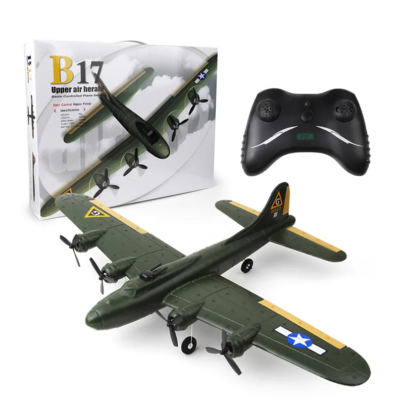 FX817 B17 RC Avião Avião Controle Remoto Avião de Asa Fixa 2.4GHz Planador  EPP Espuma RTF RC Aviões Aeronaves Brinquedos para Crianças - AliExpress