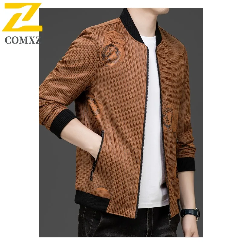 Spring Autumn Men Windbreaker Outdoor Stand Collar Jacket Waterproof Windproof Multi-Functional Coat Lightweight Hiking Fishing