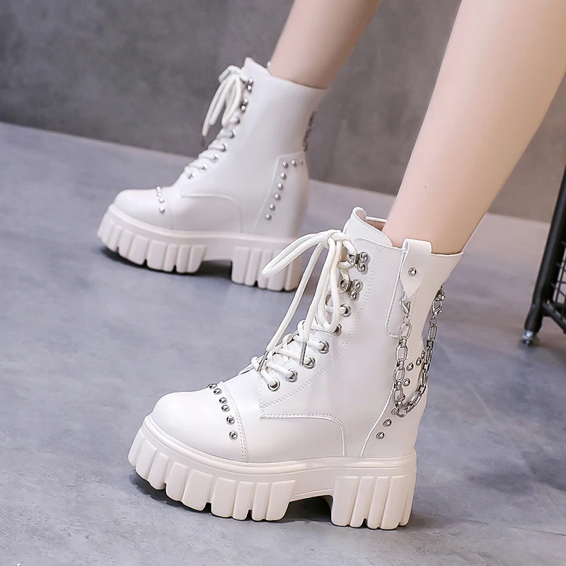 Women Ankle Boots Platform Creepers