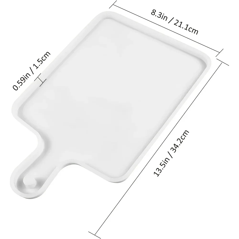 Large Rectangular Silicone Resin Tray Mold