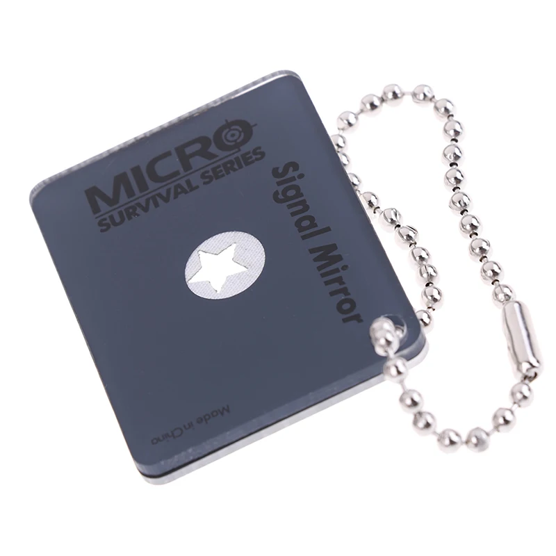 1pc outdoor new Portable Emergency Floating Signal Mirror Suvival EDC reflective Mirror