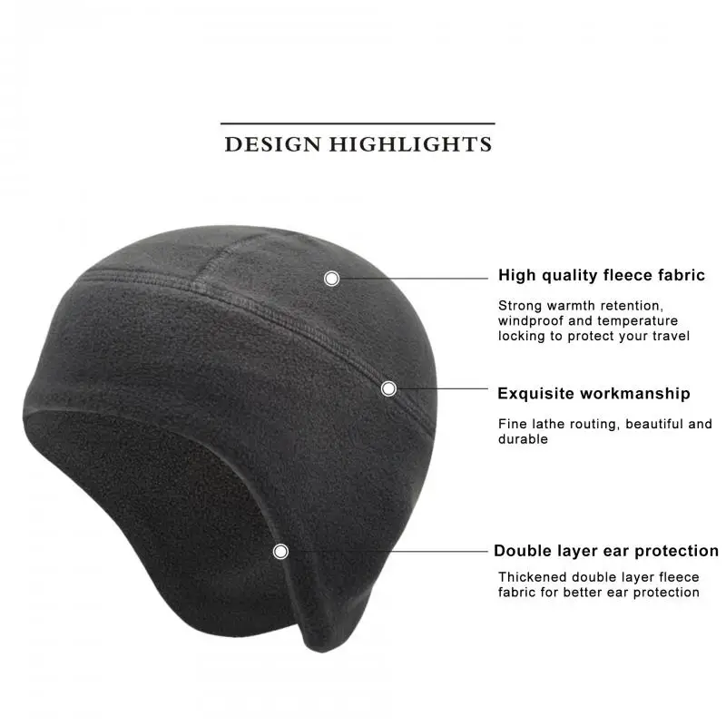 

Tactical With Earflap Ear Protection Felt Trucker Hat Dad Winter Warm Hats Men Autumn Outdoor Earmuffs Camping Equipment
