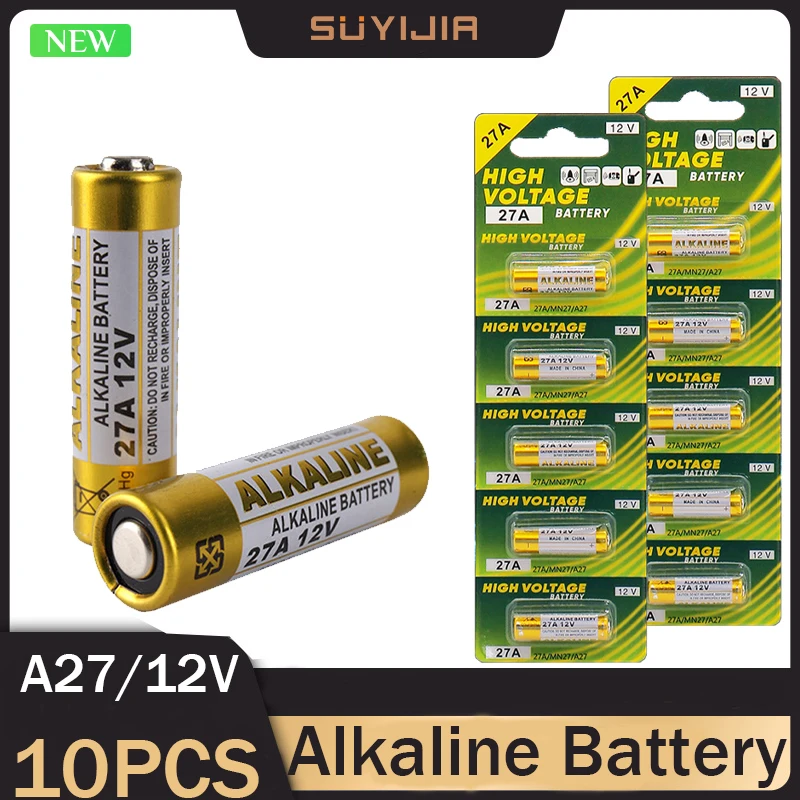 10 Pz 12V 27A Mn27 27A L828 A27 Super Batteria Alcalina Per Il Campanello Di Controllo Remoto Torcia Elettrica Ecc