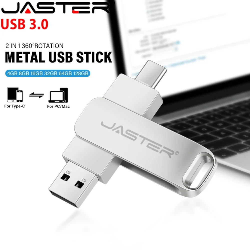 

Флеш-накопитель 2 в 1 usb Type-C, 32 ГБ, 128 ГБ, 64 ГБ
