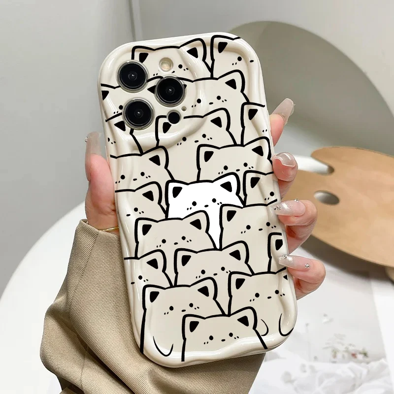 Cute Bow Teddy Bear Silicone Cartoon Phone Case Cover
