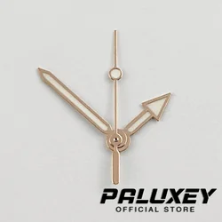 Luminous Green and Red Silver Watch Hands (Rose Gold)