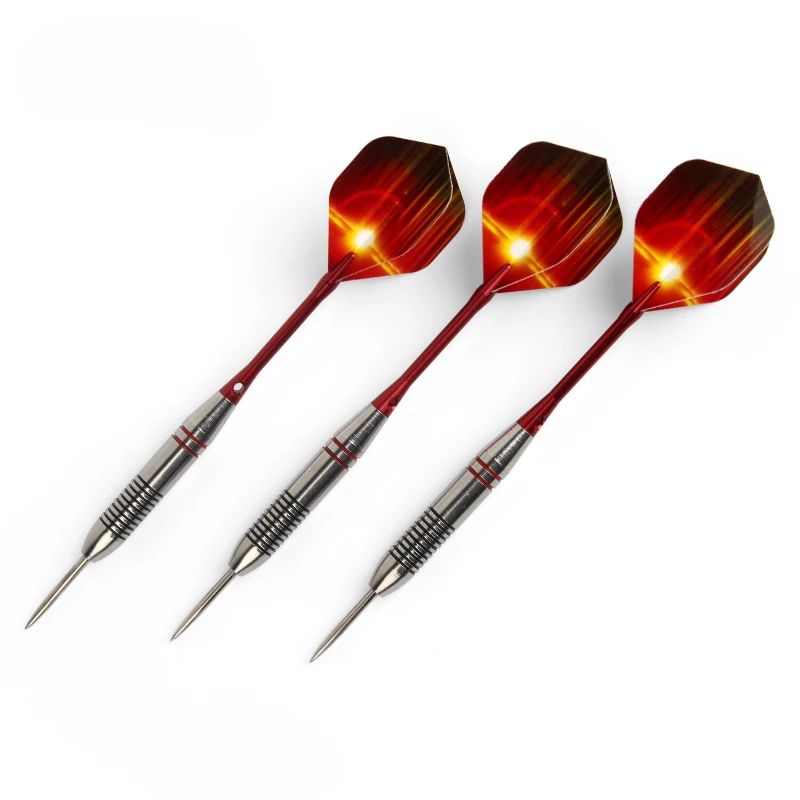 Új 3 pcs/sets bel Darts professzionális 24g Acél Spicc Szökellés vel Alumínium Rúdpár szép Szökellés flights Magas légnyomású levegő minőségű számára Dárdajáték céltáblája Műkődés