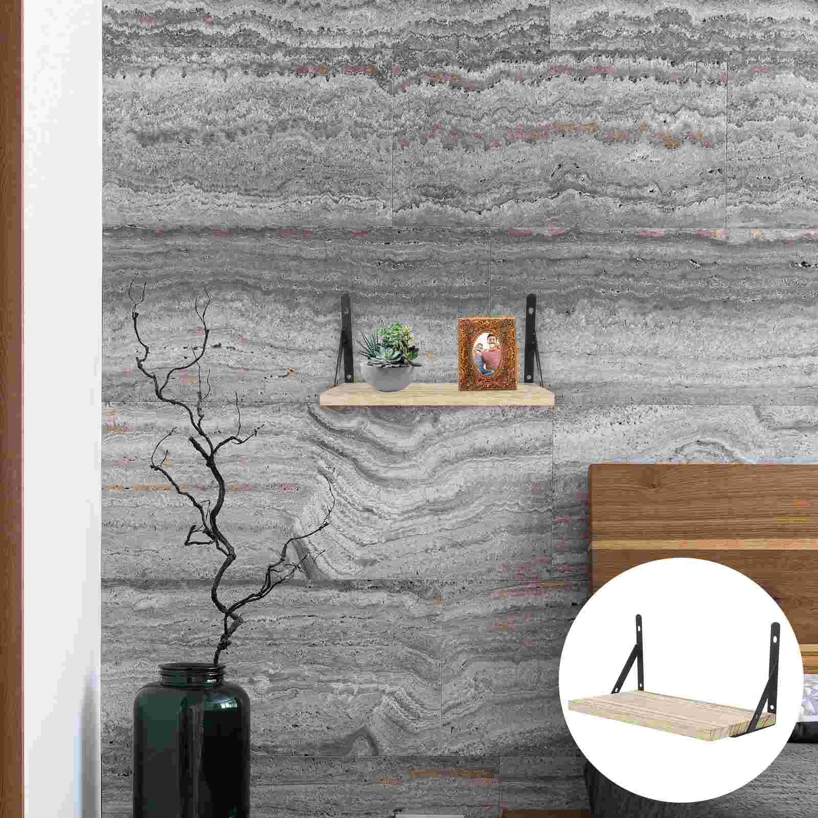 

Wall Floating Shelf Wall Storage Shelf Rustic Wooden Shelf for Bedroom Kitchen Useful Shelf