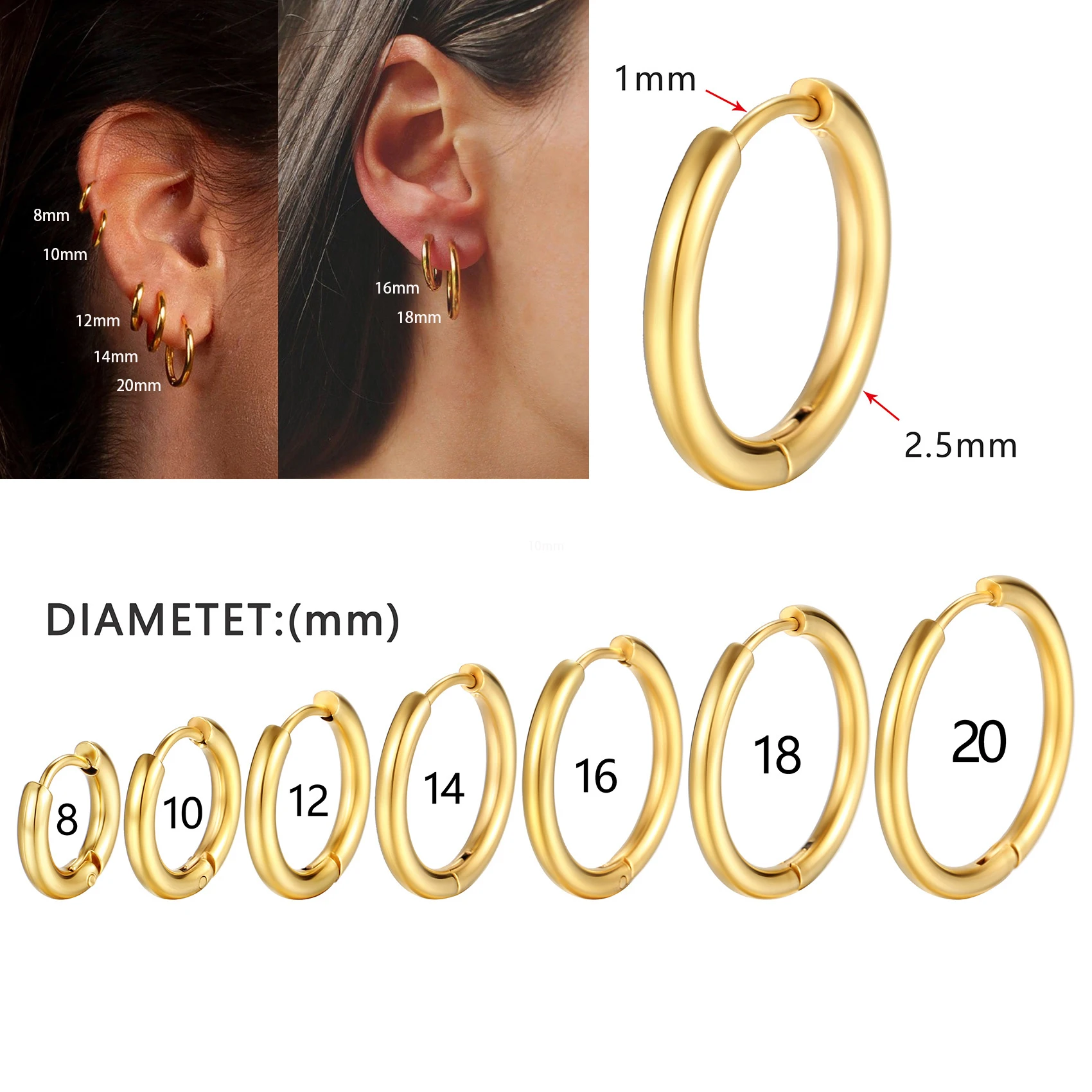 Juego De Aros De Madera Medianos - Estambres Karina