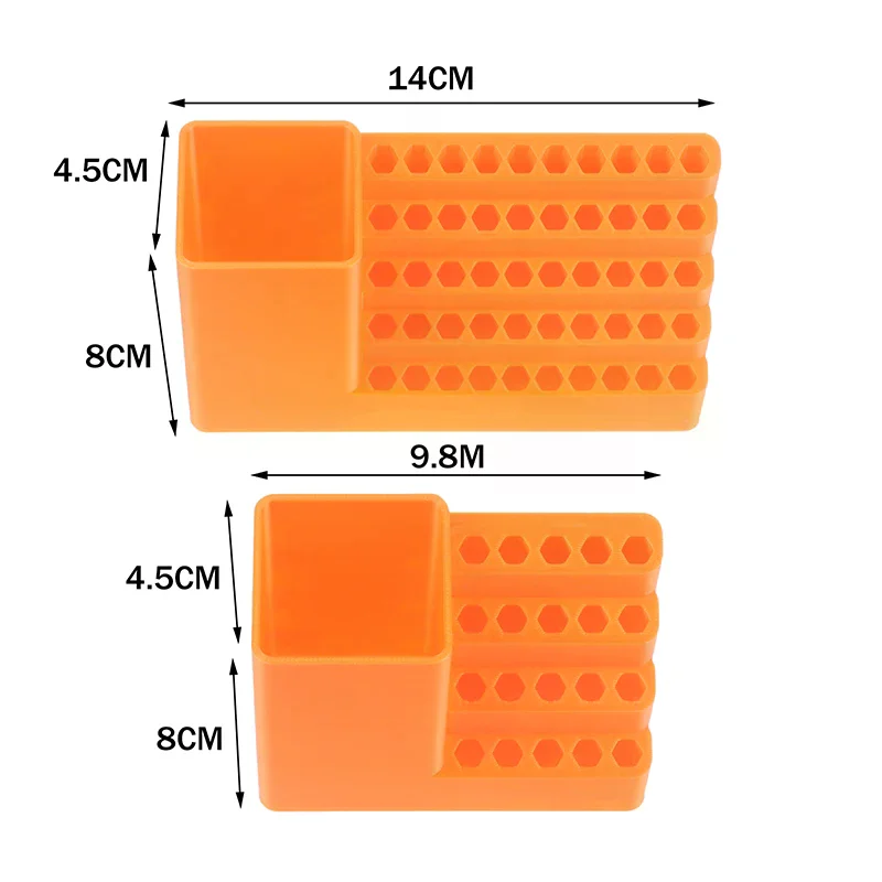 1Pc 드릴 홀더 20/50홀 비트 정리대 스크루드라이버 헤드 보관함 홀보드 스크루드라이버 스탠드 육각 샹크 정리대