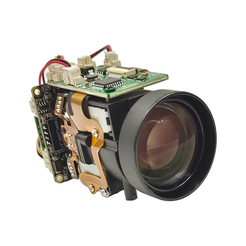 5MP IMX335 CMOS IP 카메라 모듈 PoE 10배 줌 PTZ 스타라이트 H.265 보안 카메라 내장 마이크 RJ45 포트 Onvif, RTSP 2592*1944