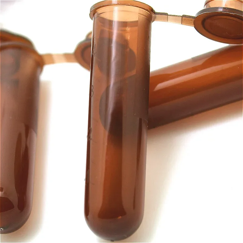 Centrifuge Tube With Cover 5 ml Brown EP Laboratory Centrifugal Tube Bottom Round Color Plastic With Scale 300 / PK