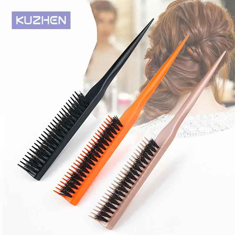 

Профессиональные парикмахерские щетки с Кабановой щетиной, расческа для тонких линий, расческа для наращивания волос, инструменты для укладки волос «сделай сам»