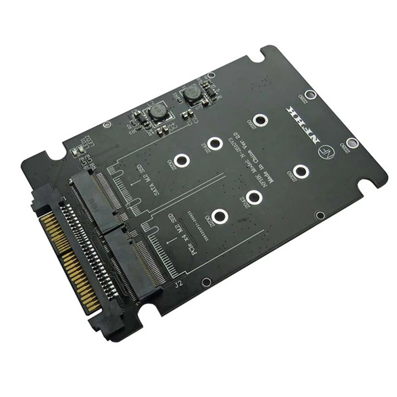 

M.2 SSD To U.2 Adapter 2 In 1 M.2 Nvme + M.2 SATA NGFF SSD To PCI-E U.2 SFF-8639 Adapter Pcie M2 Converter Card