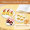 3 Layer Wood Cake Display Cupcake Tray for Stand Snack Dessert Wedding Party Table Birthday Round Tiered Dessert Serving Tray 4