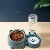 Cat Bowl 2-in-1 Drinking Water Dog Food Pot Water Bowl Rice Pot Pet Supplies Cat Bowl Pet Drinking Water Feeding Integration 2