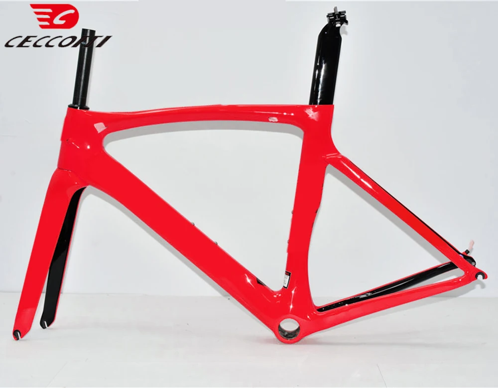 T1000 Full Carbon Road Bike Frame with V-Brake BB68 Bicycle