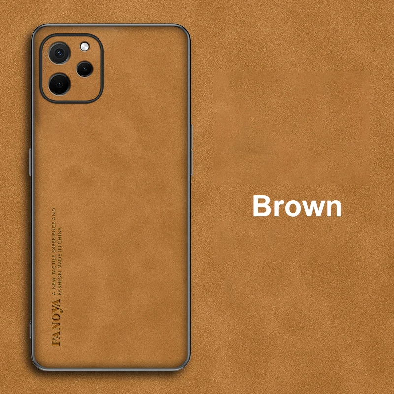 Luxury PU Leather Matte Phone Case with Full Camera Protection