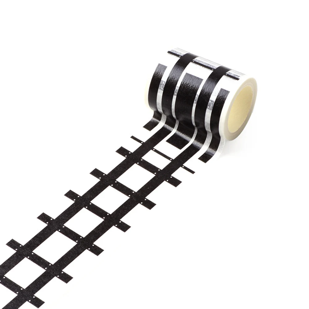 5m Railway Road Track Scene Tape Wide Creative Traffic Road adesivo per mascheratura nastro di carta adesivo di Design fai da te Kids Toy Car Play