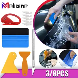 Car Film Wrap Tools Kit Squeegee Set Vinyl Scraper Cutter for Vehicle Window Tint Wrapping Tools Vinyl Spatula Car Accessories