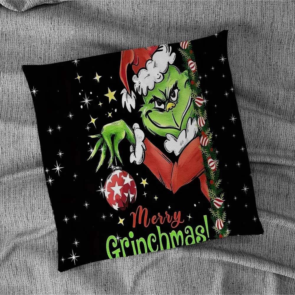 Description Picture 6 of itemthe G-Grinch Decorative Pillowcase Decor 40x40 Pillowcases for Pillows Case 45x45 Pillow Covers Decorative Sofa Cushions Cover