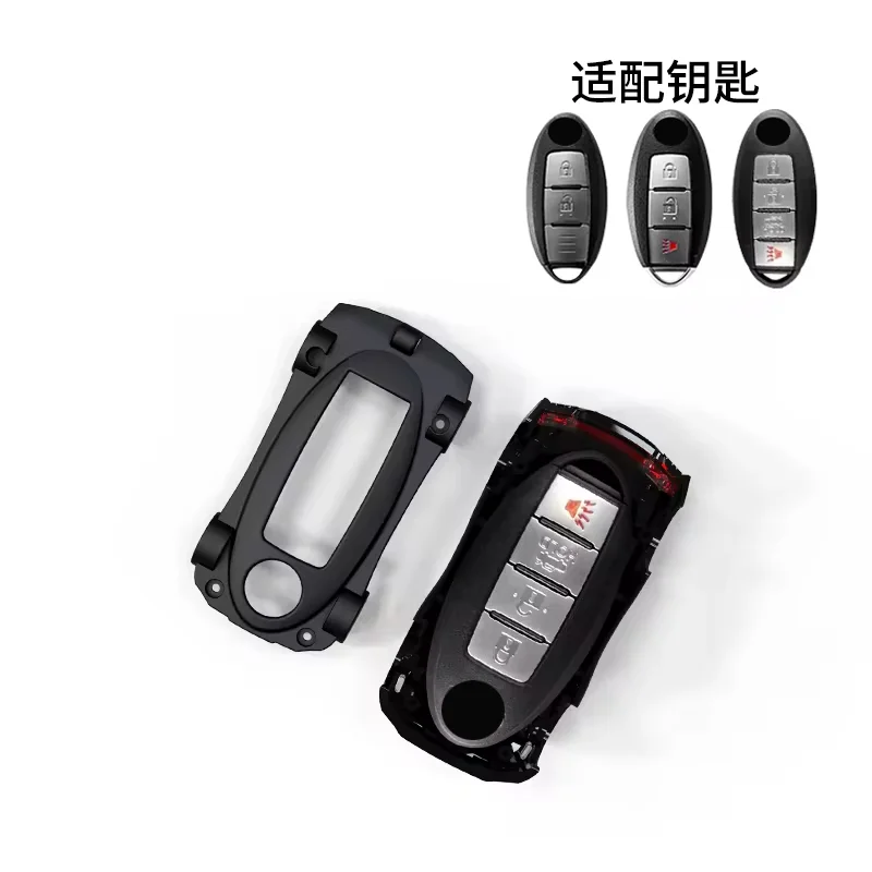Zinklegering Autosleutel Cover Voor Nissan Qashqai Juke X-Trail - Matte Kleur Case Met Siliconen | Sleutelbescherming