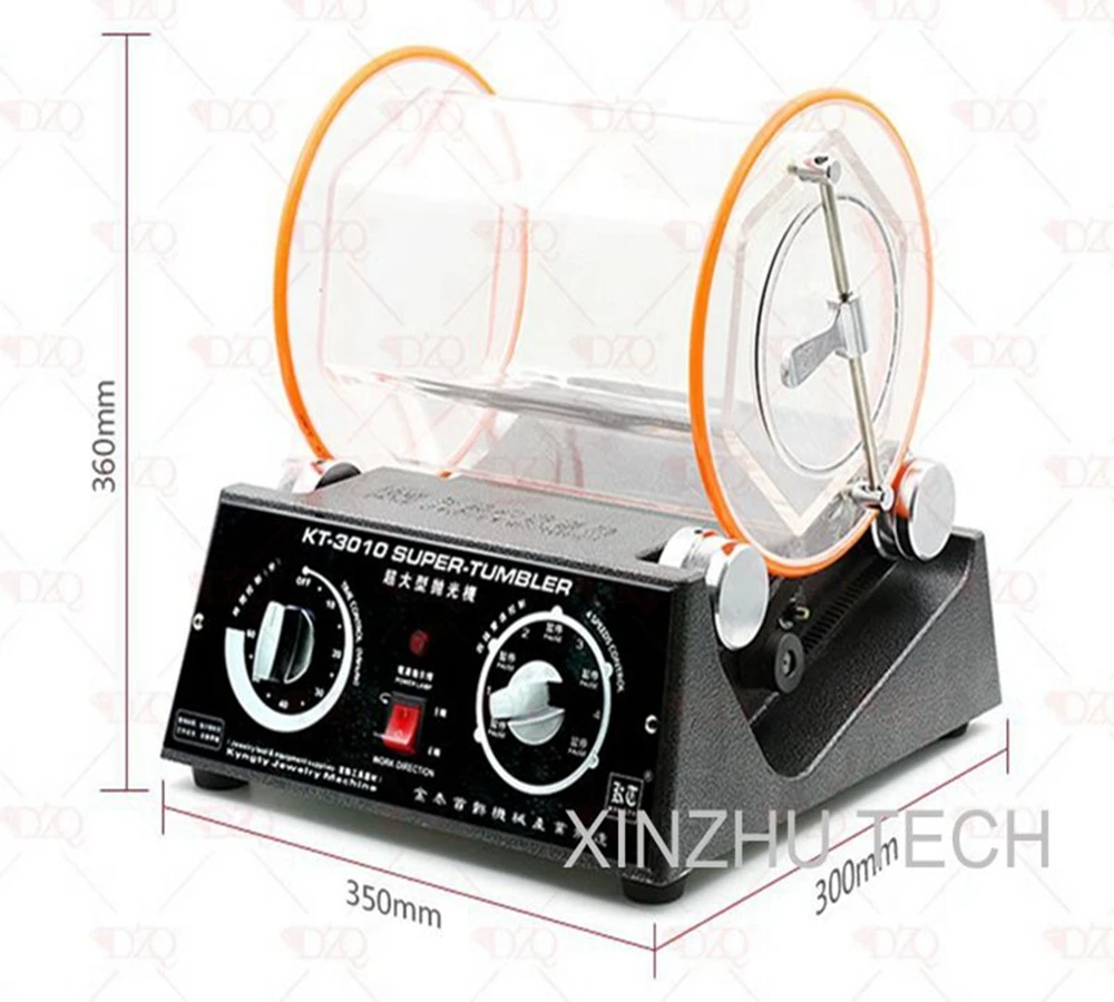 Lucidatrice Per Gioielli Da 3kg - Macchina A Tamburo Rotante Con Perle Di Lucidatura - Per Oro, Argento E Hardware - Foto 4