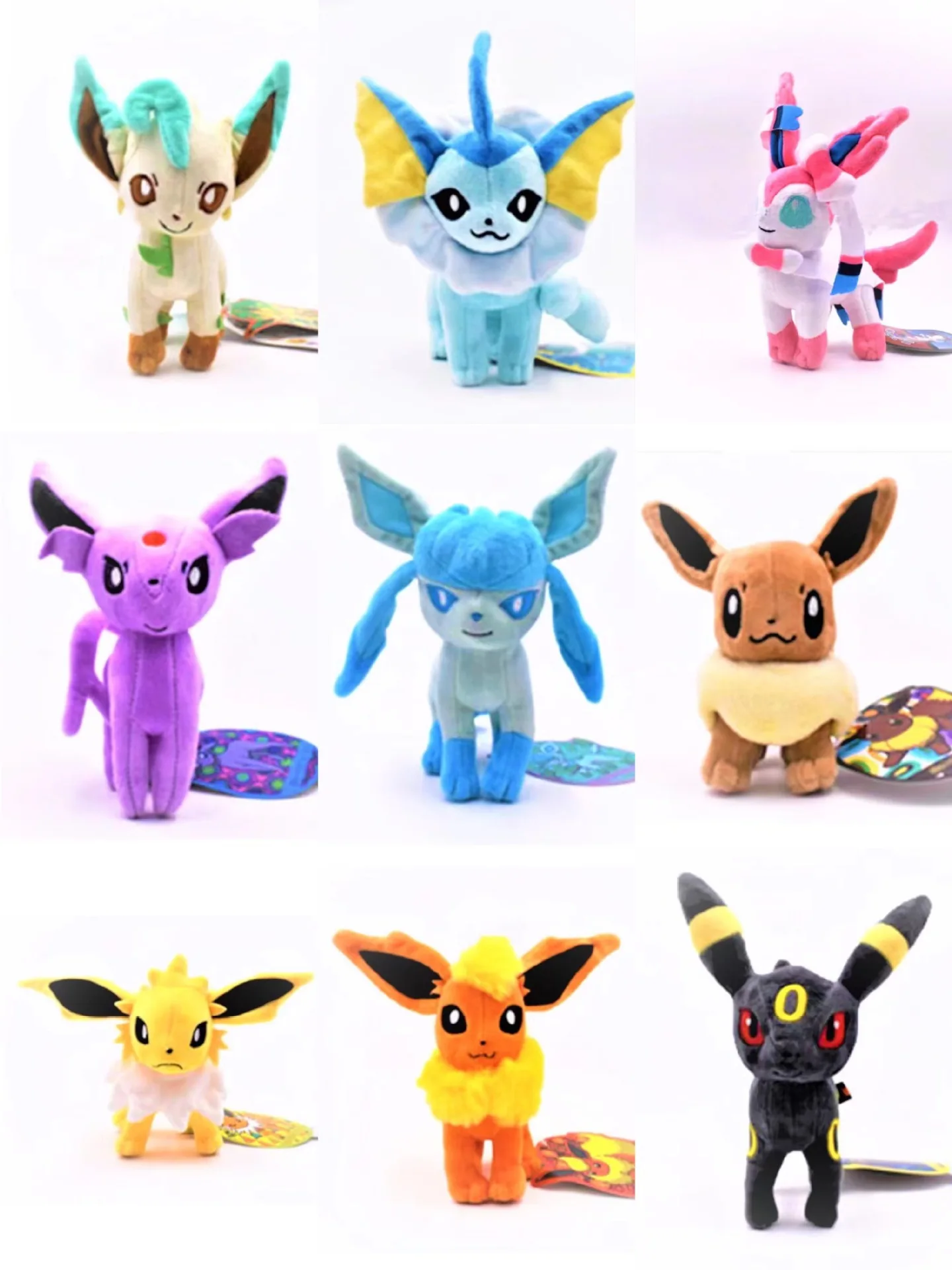  봉제 인형 장난감, 이브닝 Sylveon Flareon 우산, 어린이 생일 선물, 9 가지 스타일, 로트 당 10 개, 18cm