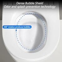 Wall-Hung Automatic Lid Flip Smart Toilet Seasonal Temp Control Built In WaterTank Toilet RemoteControl Heated Seat Auto Flush 5