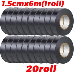 Durable Self - Adhesive Black PVC Insulating Tape for Electric Wire Protection (20roll(120m))
