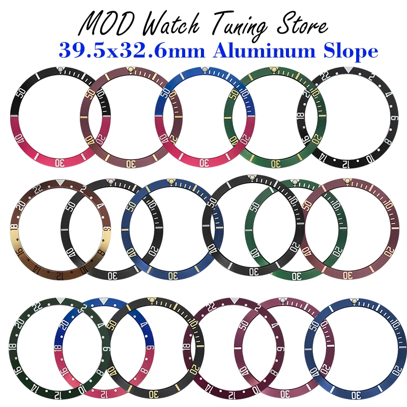 Inserto Per Lunetta In Alluminio 39.5X32.6Mm Per Tudor Pelagos Lhd Fxd Seiko Watch Case Parts Men Diving Watches Case Sostituire