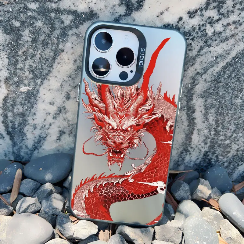 Laser Shockproof Great Wave Anime Dragon Phone Case