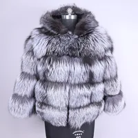Fur coat hooded jackets
