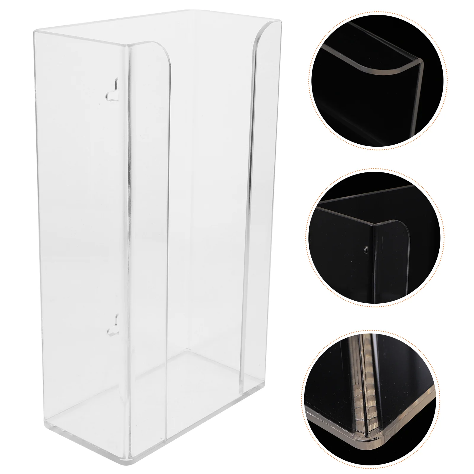 Transparent Disposable Gloves Box Clear Gloves Dispenser ganizer Storage Case Tissue Boxes Home Kitchen ganization Non Toxic 5