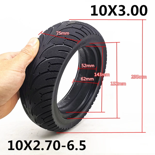 pneu de trottinette électrique 10x2.70-6.5 - 10 pouces
