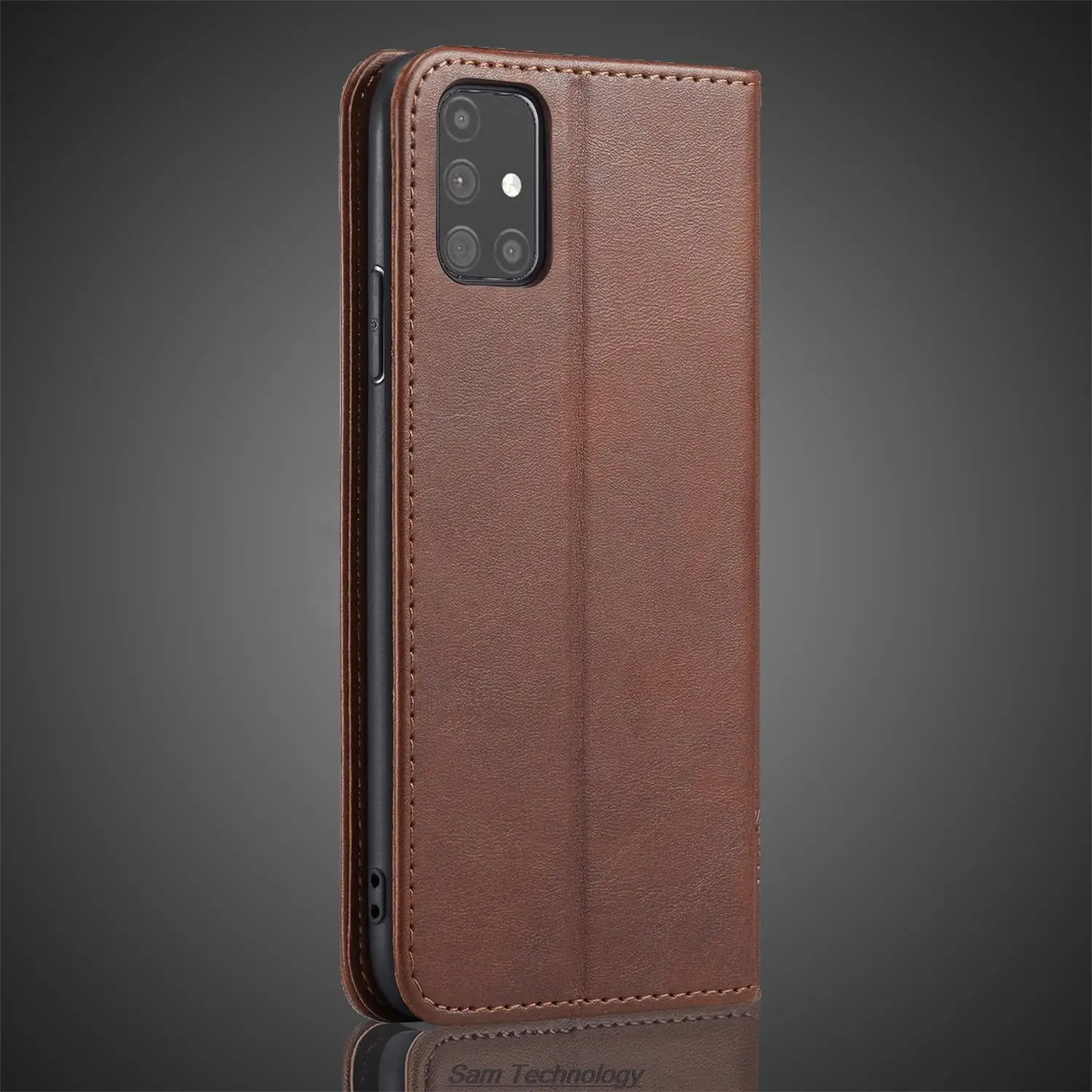 삼성 갤럭시 M31s M317F 홀스터 플립 커버 케이스 지갑 전화 가방 Fundas Coque에 대한 자기 매력 가죽 케이스