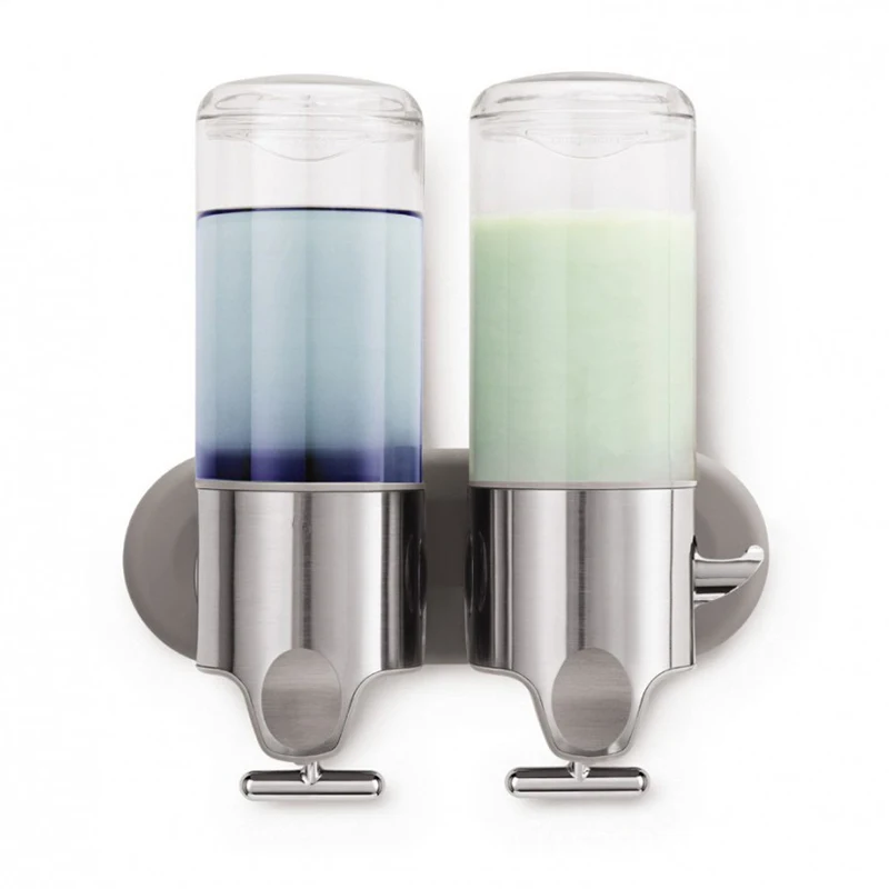 500/1000/1500ML Stainless Steel Liquid Soap Dispenser Wall Mounted Shower Gel Hand Soap Shampoo Dispenser for Kitchen Bathroom