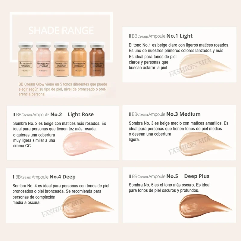 Korea 8ml BB Cream Glow Essence Kit Niacinamide/Peptide Foundation Persistent Moisturiser Sunscreen Rejuvenation Face Skin Care 3