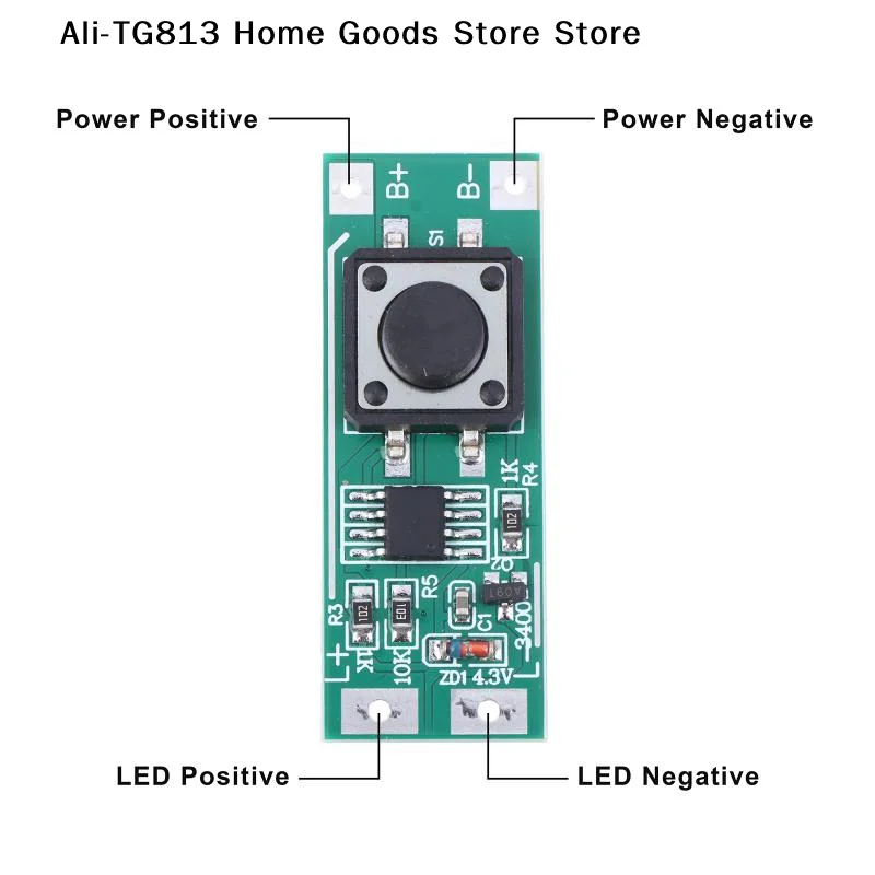[TG813]1/3Pcs DC3V-12V 3가지 모드 고휘도 깜박이는 조명 자동차 LED 조명 제어 드라이버 보드가 있는 깜박이는 모듈