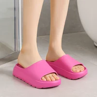 Thick Bottom Slip-On Beach Sandals Women's Versatile Outdoor Wear Heightening Soft Comfortable EVA Coconut Slippers - Image 2