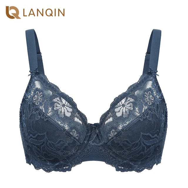 Embroidery Full Coverage Bra, Plus Size Bra F G H, Dd Plus Size Bra