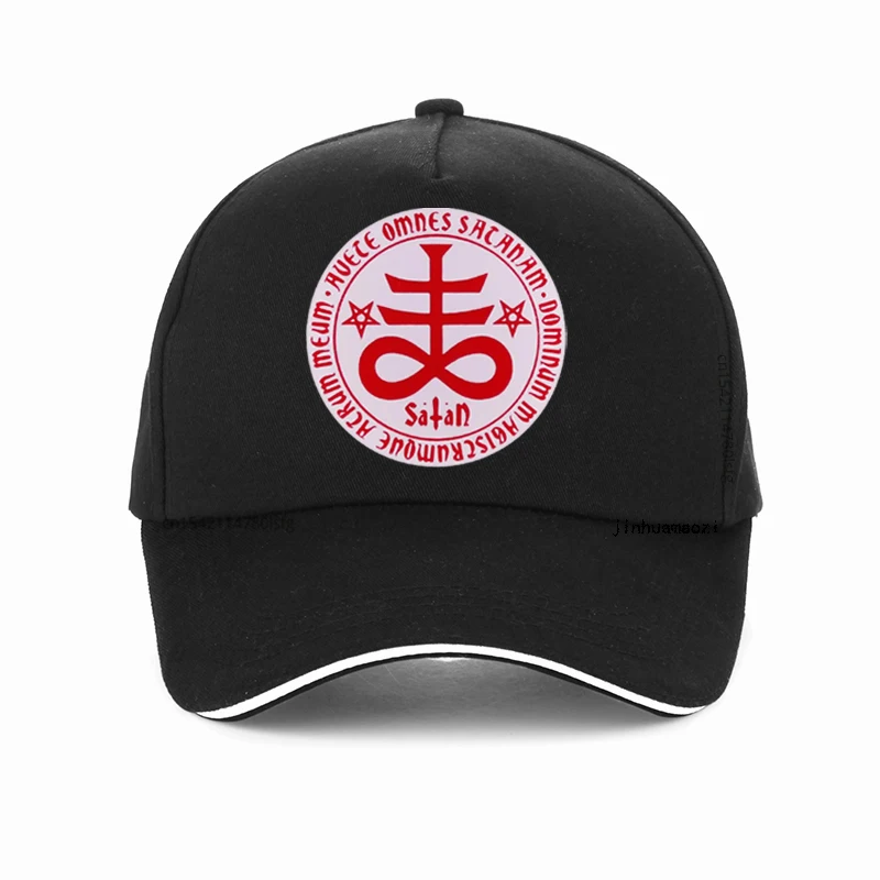 

Satan Leviathan Cross hat for Men Women Adjustable Snapback Hats Punk Goth Church of Satanic Symbol Kolye Baseball Cap bonnet
